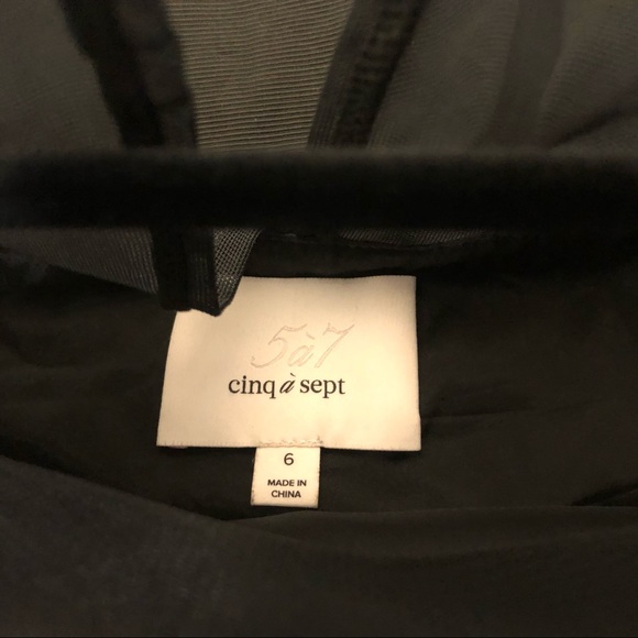 CINQ A SEPT VALENTINA RUFFLES TIERED SLEEVES SZ 6 - Picture 8 of 10